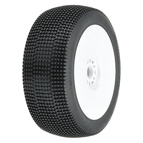 ProLine Convict S3 Tyres Premounted on Velocity V2 White Wheels (2)