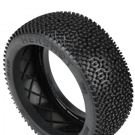 1:8 Hex Shot S4 Front/Rear Off-Road Buggy Tires (2)