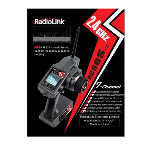 Radiolink RC6GS v3 7-channel surface transmitter with receiver (with Gyro and Telemetry)