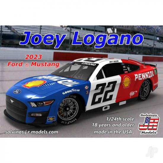 Salvinos JR Models 1:24 Team Penske 2023 Joey Logano Ford Mustang Throwback