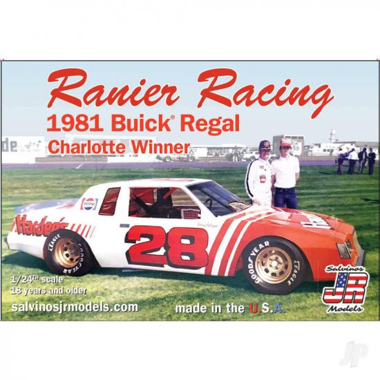 Salvinos JR Models 1:24 Rainer Racing 1981 Buick Charlotte Winner Driven by Bobby Allison