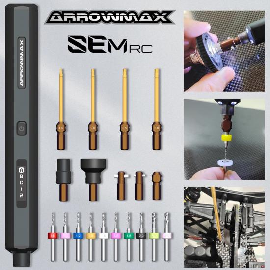 Arrowmax SEM Diff Checker & Electric Screwdriver - Black