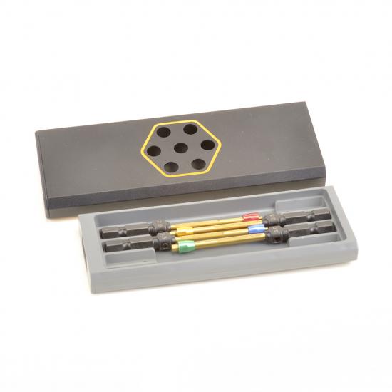 ArrowMax Power Tool Tip Set - 4 Piece + Alloy Case - Black Golden