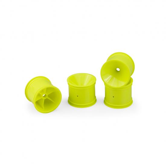 Mono Front Wheel- RC10T, T2, T3, GT- Yellow, (4)