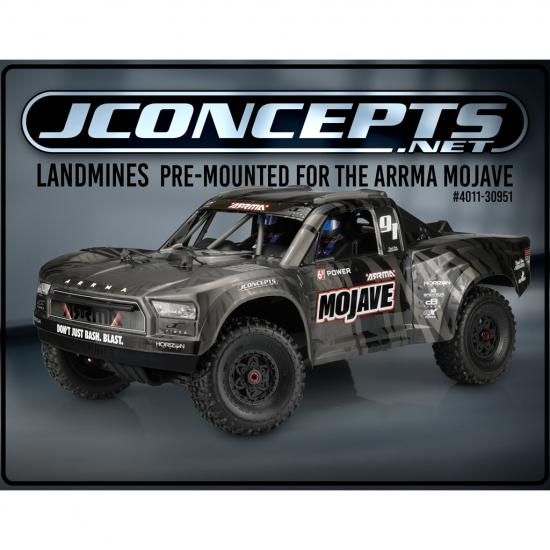 JConcepts Landmines Tyres - Yellow compound - Mounted on 3393B Wheels (2)