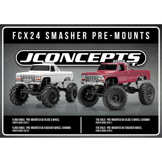 J Concepts The Hold - Green Pre-Mount for FCX24 Smash w/Glide