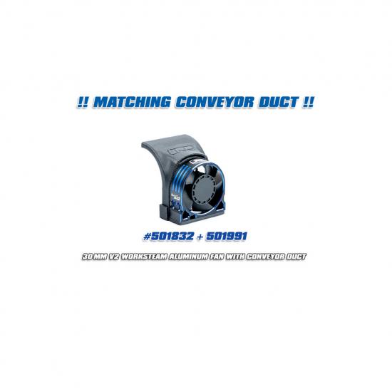 LRP WorksTeam Aluminium Hi-Rev Motor Fan V2 - 30x30x10mm