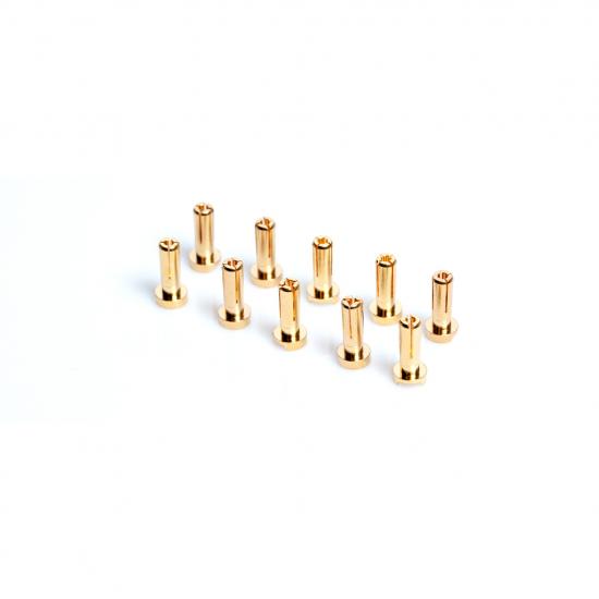 LRP 4mm Gold Connectors - Works Team - 10pk (14mm)