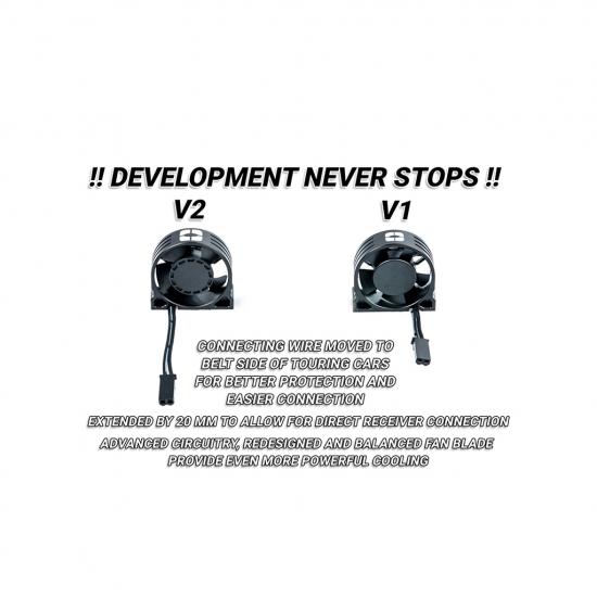 Nosram Aluminium High Rev Motor Fan V2 30x30x10mm