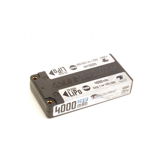 Sunpadow Platin Series Shorty LP LiPo - 4000mAh 2S1P 7.4V 130C