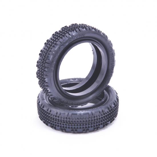 Schumacher Fusion Slim 1:10 2WD Tyres - Front - Yellow (2)