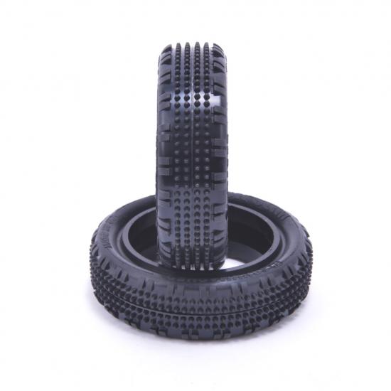 Schumacher Fusion Slim 1:10 2WD Tyres - Front - Yellow (2)