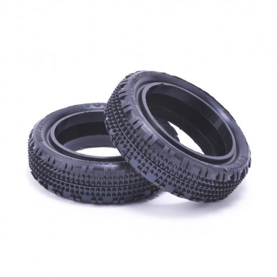 Schumacher Fusion Slim 1:10 2WD Tyres - Front - Yellow (2)