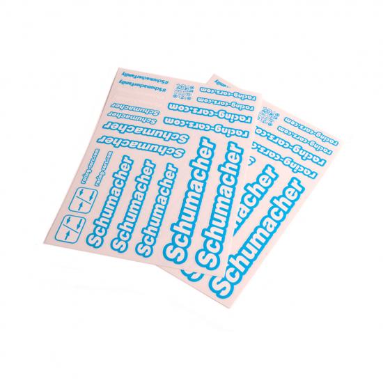 Schumacher Decal Sheet - Neon Blue (2)
