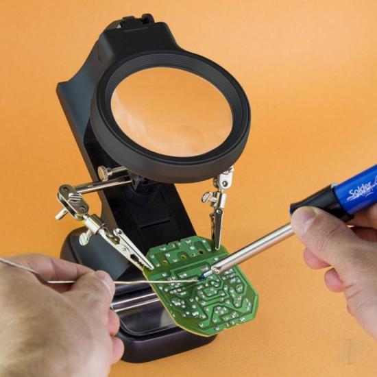 Modelcraft Helping Hands + LED Magnifier Workstation