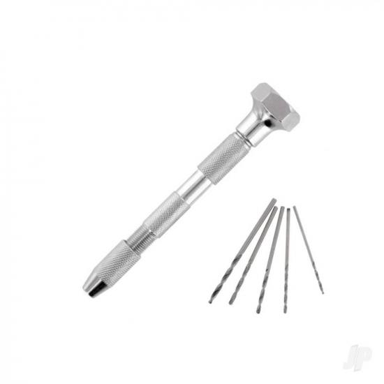 Modelcraft Pin Vice - Double Ended, Swivel Top 5 Drills