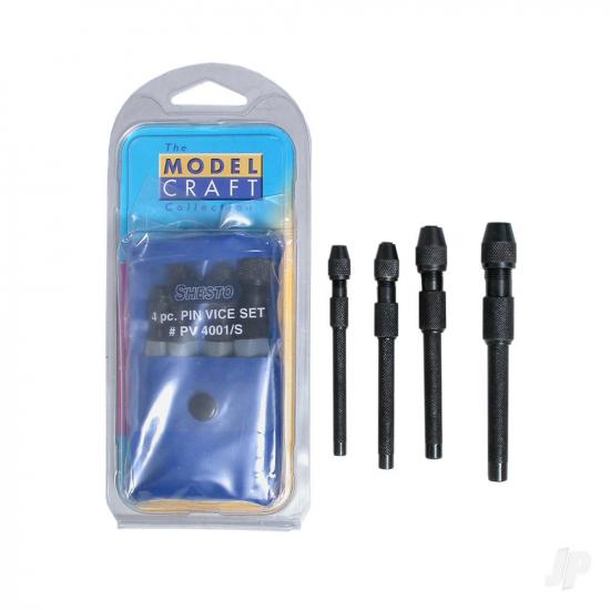 Modelcraft Pin Vices- Set of 4 (PPV4001/S)