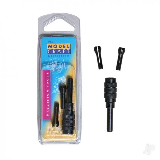 Modelcraft Pin Chuck Set With 3 Collets (PPV4012/S)
