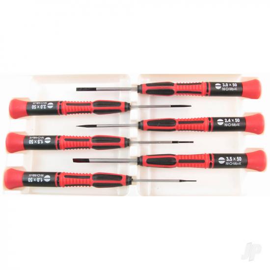 Modelcraft PSD1600 6pc Slotted Screw Driver Set