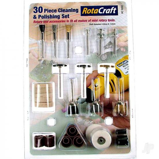 Modelcraft R/C9002 30pc Cleaning + Polishing Set