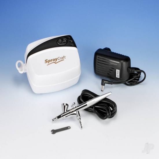 Spraycraft SP30Kc Airbrush + Compressor Kit (Top Feed)