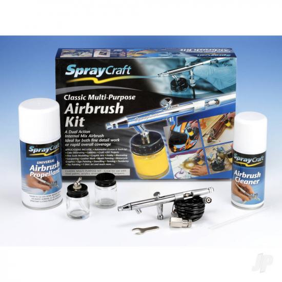 Spraycraft SP50K Multi Purpose Airbrush Kit (Dual Action)