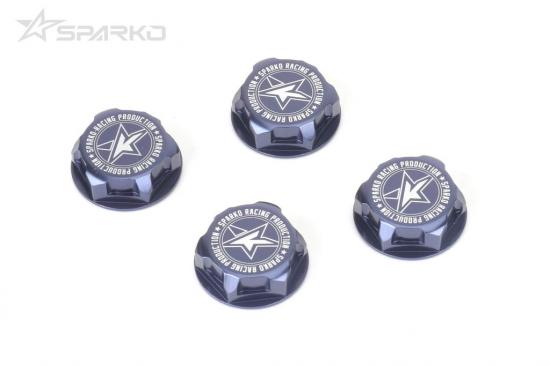 Sparko F8 7075 17mm Aluminium Covered Serrated Wheel Nut (4)