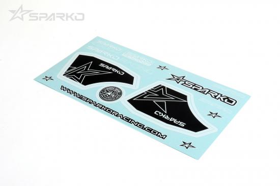 Sparko F8 Wing Sticker-Black and White