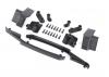 Traxxas Body reinforcement set, black/ skid pads (roof)/ 3x10mm CS (14) (fits 10211 body)