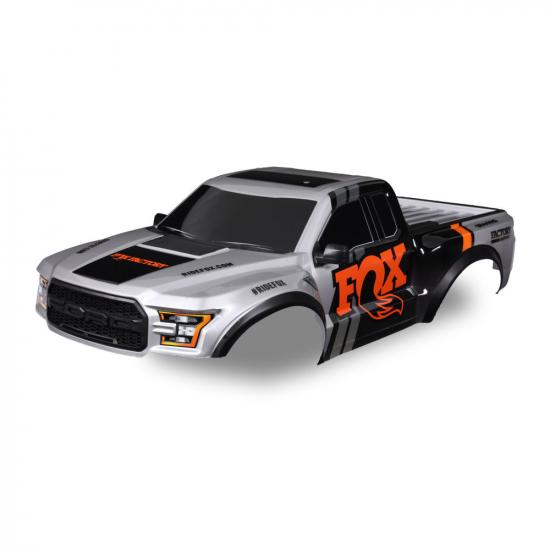 Traxxas Body, 2017 Ford Raptor, Fox (heavy duty)/ decals (includes latches and latch mounts for clipless mounting)