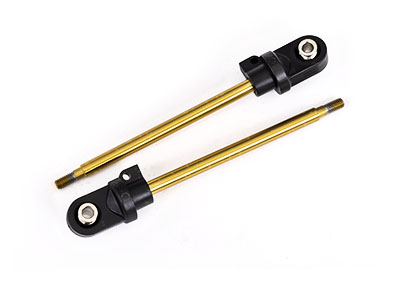 Traxxas Shock shaft, 92mm (GTX) (TiN-coated) (2) (assembled with rod ends + hollow balls)
