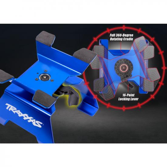 Traxxas 1:10 - 1:18 Aluminium RC Car/Truck Stand - Blue