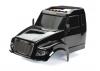 Traxxas Body, TRX-6 Ultimate RC Hauler, black (painted, decals applied) (includes headlights, roof lights, + side mirrors)