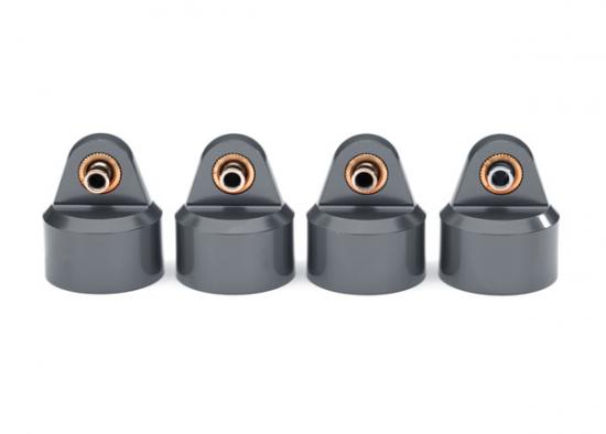 Traxxas Shock caps, aluminium (gray-anodised), GT-MAXX, Shocks (4)