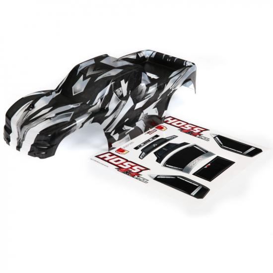 Traxxas Body, Hoss 4x4, Prographix (Graphics Are Printed, Requires Paint + Final colour Application) / Window, Grille, Lights Decal Sheet