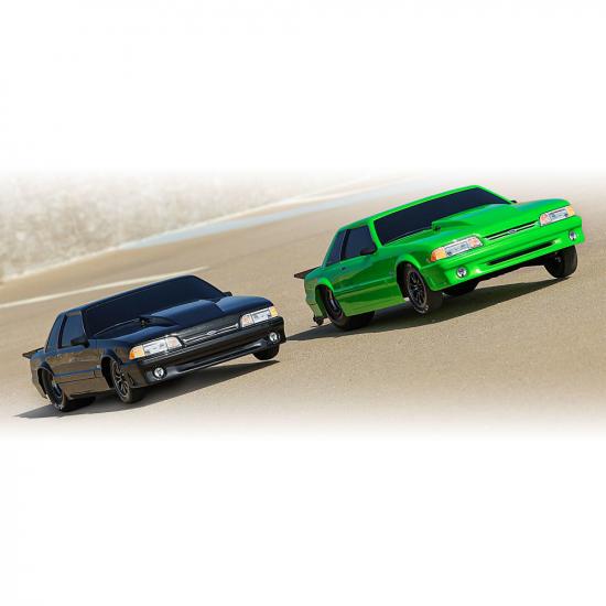 Traxxas Body, Ford Mustang, Fox Body (clear, requires painting)/ window masks/ decal sheet