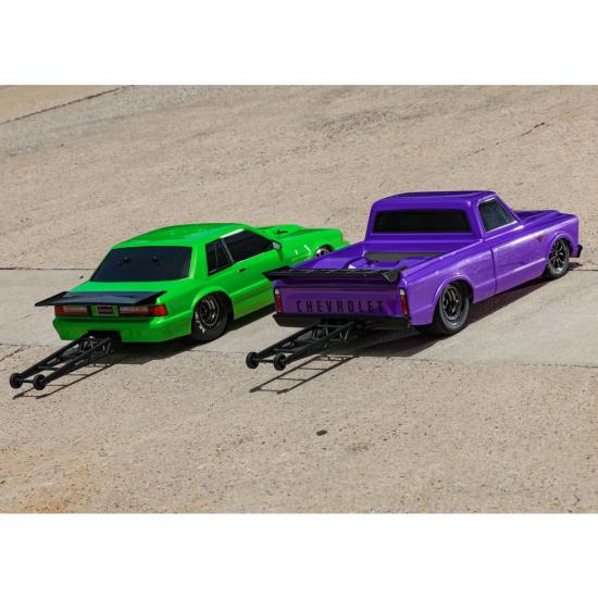 Traxxas Body, Ford Mustang, Fox Body (clear, requires painting)/ window masks/ decal sheet