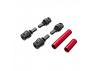 Traxxas Driveshafts, center, female, 6061-T6 aluminium (red-anodised) (front + rear) (for use with 9751 metal center driveshafts)