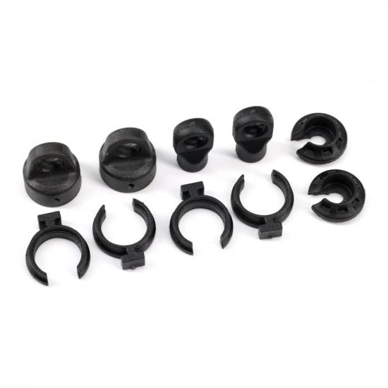 Traxxas Shock cap (2)/ spring perch (2)/ rod end (2)/ spring preload spacer (4)