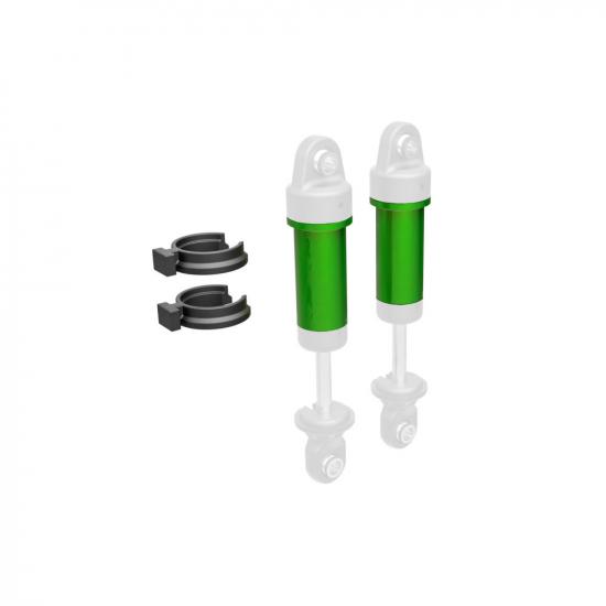 Traxxas Body, GTM Shock, 6061-T6 Aluminium (green-anodised) (includes spring pre-load spacers) (2)
