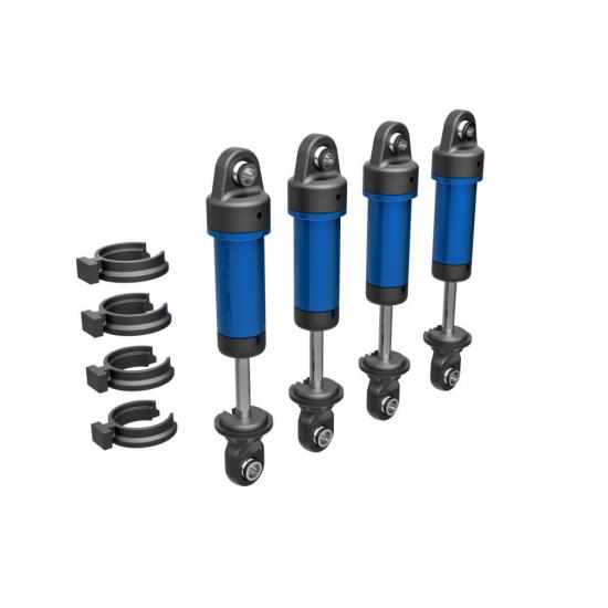 Traxxas Shocks, GTM, 6061-T6 Aluminium (blue-anodised) (fully assembled w/o springs) (4) ** CLEARANCE **