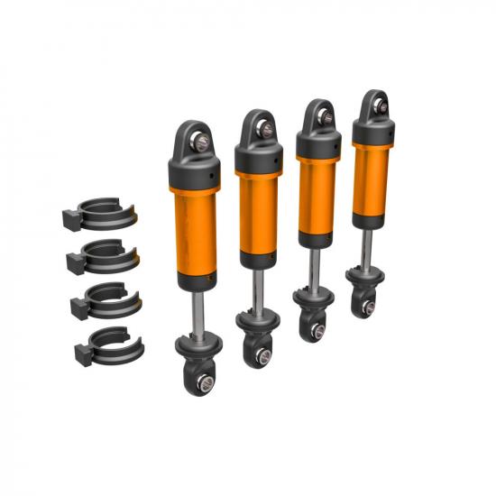 Traxxas Shocks, GTM, 6061-T6 Aluminium (orange-anodised) (fully assembled w/o springs) (4) ** CLEARANCE **