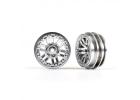 Traxxas Wheels, 1.0in (satin chrome) (2) ** CLEARANCE **