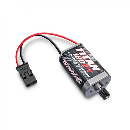 Traxxas Motor, Titan 87T (87-turn, 180 size)/ pinion gear, 11-tooth (metal) ** CLEARANCE **