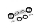 Traxxas Wheels, Method 105 1.0in, (satin chrome) (2)