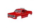 Traxxas Body, Chevrolet K10 Truck (1979), complete, red (includes grille, side mirrors, door handles, roll bar, windshield wipers, + clipless mounting) (requires 9835 front + rear bumpers)