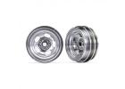Traxxas Wheels, 1.0 (satin chrome) (2)