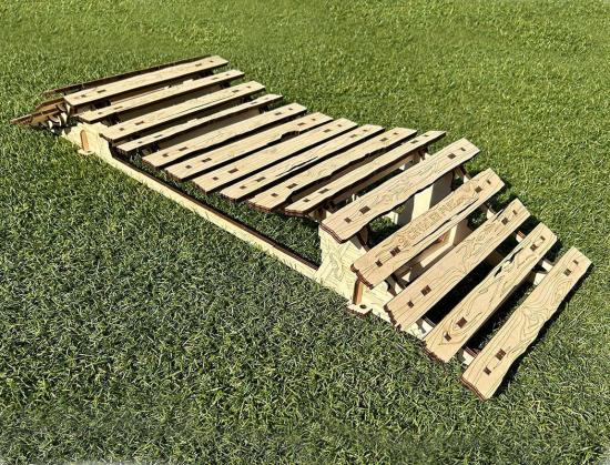 Crawler Park Suspension Tibetan Bridge 1:10