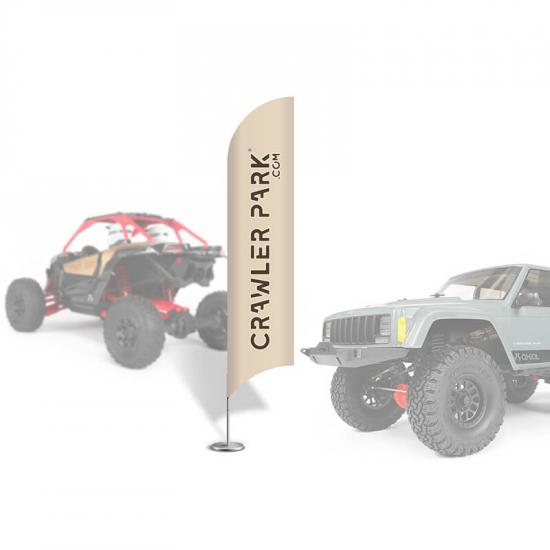 Crawler Park 1:10 Scale Beach Flags (2Pcs)