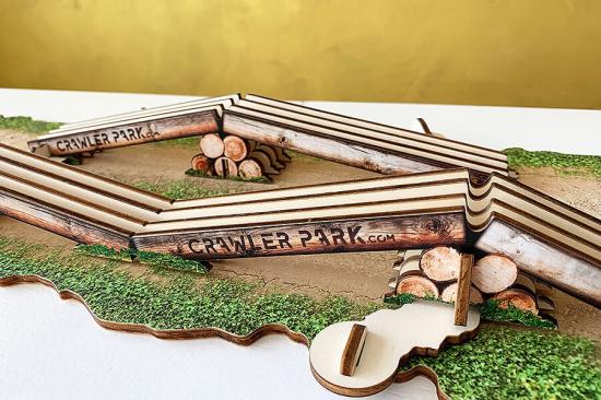 ToysWD Axes Crossing Obstacle For 1/24 RC Crawler Park Circuit